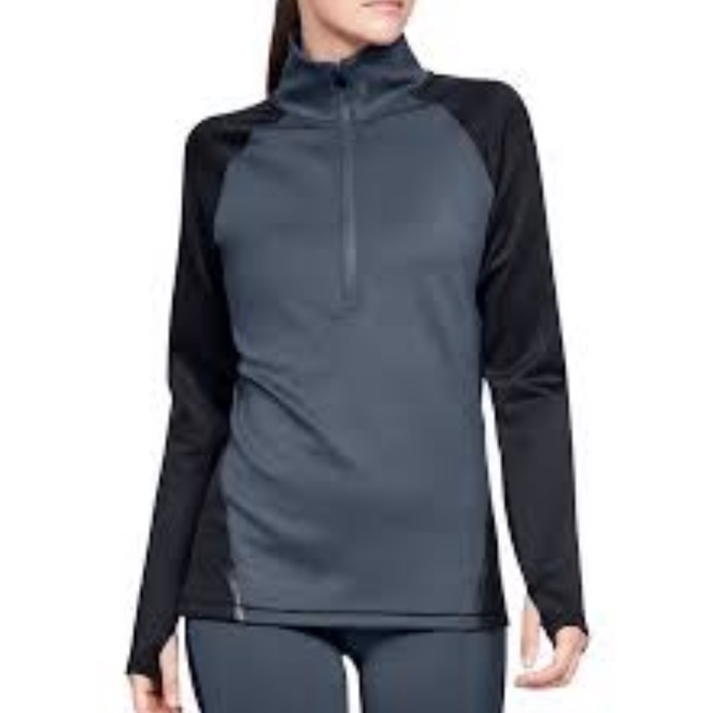 M UA half zip jacket pullover Cold Gear black grey